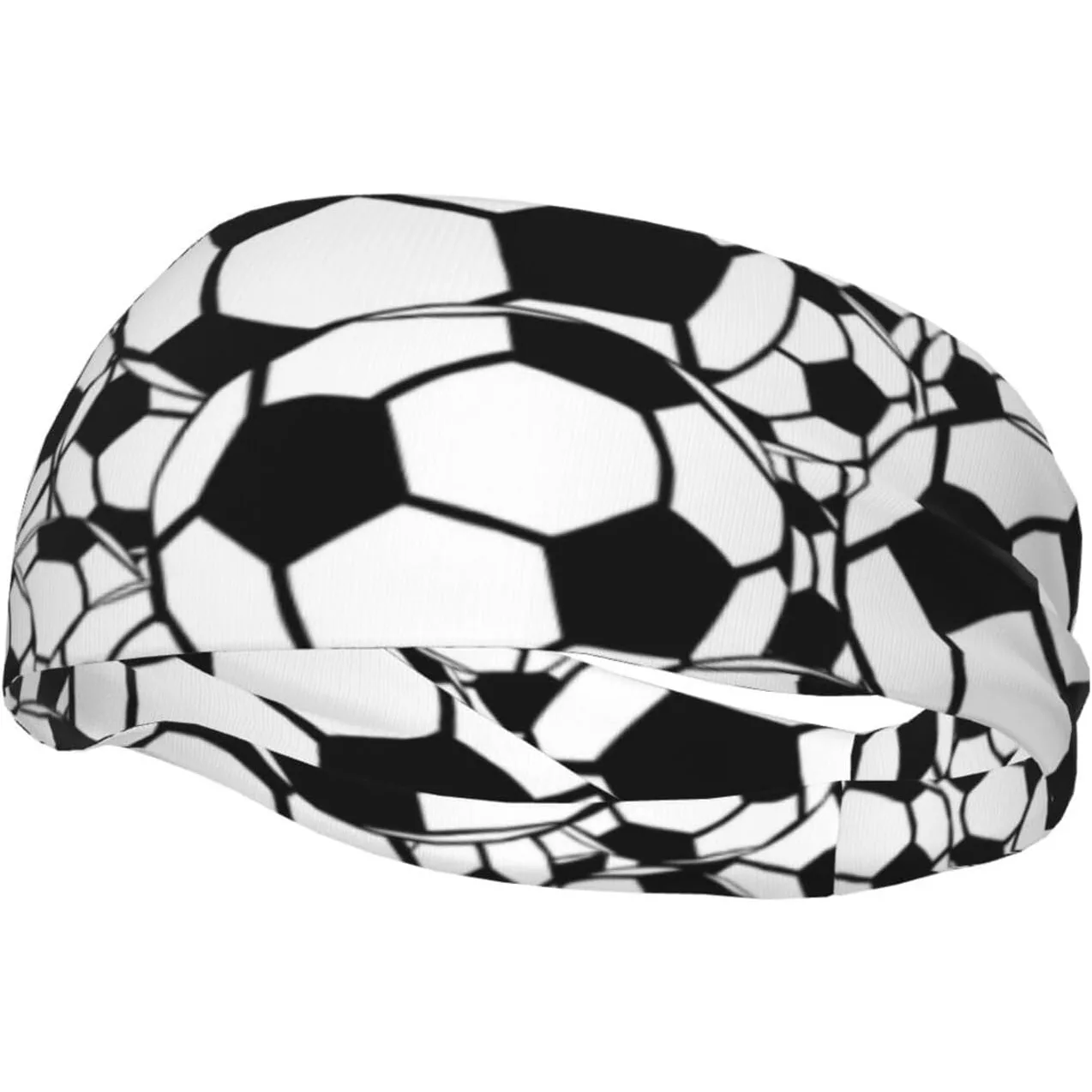 

Спортивная повязка на голову с футбольным узором, мужская и женская повязка на голову для бега, модная декоративная спортивная повязка, эластичная повязка на голову