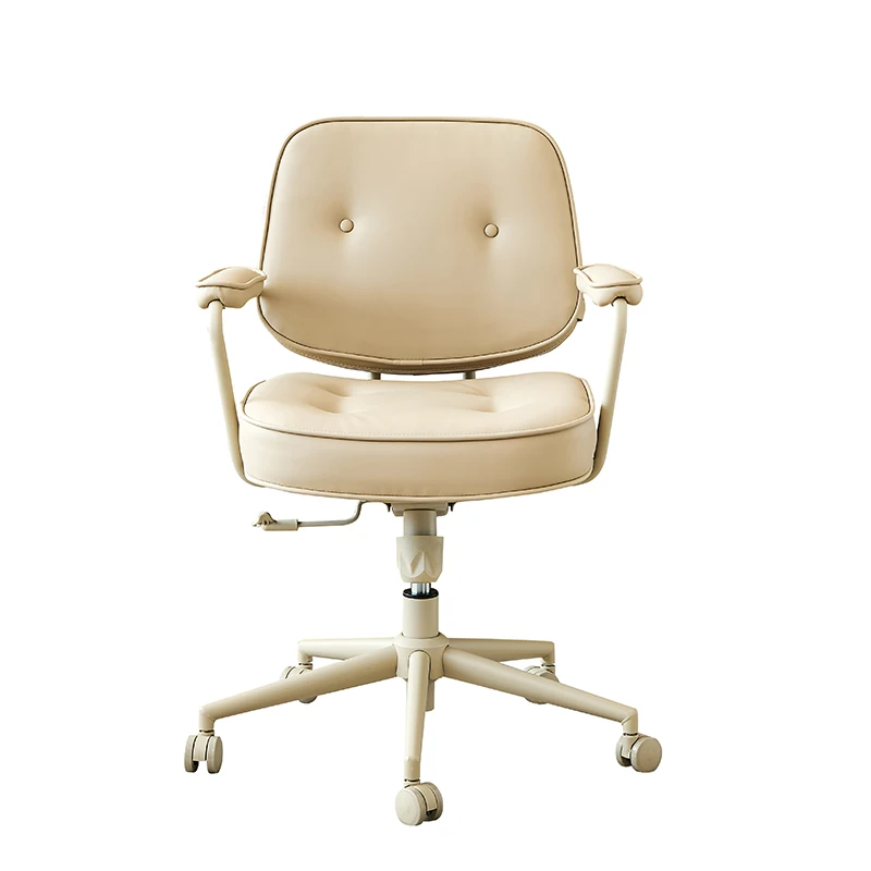 Computer chair leather lifting comfortable sedentary home office study desk study swivel chair