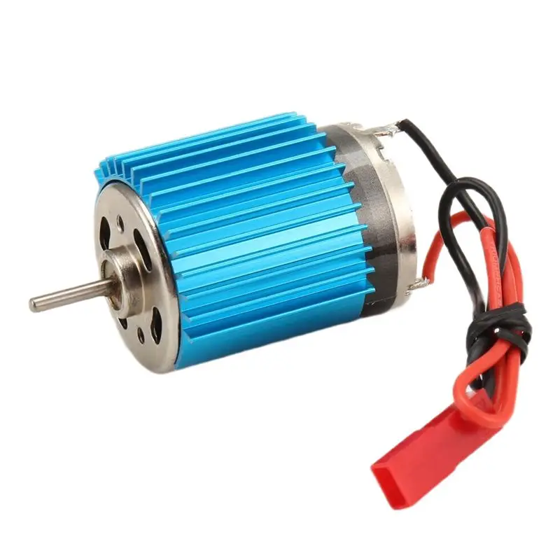 motor-eletrico-escovado-pro-380-com-plugue-jst-e-dissipador-de-calor-para-carro-rc-traxxas-7075-titan-modelo-universal
