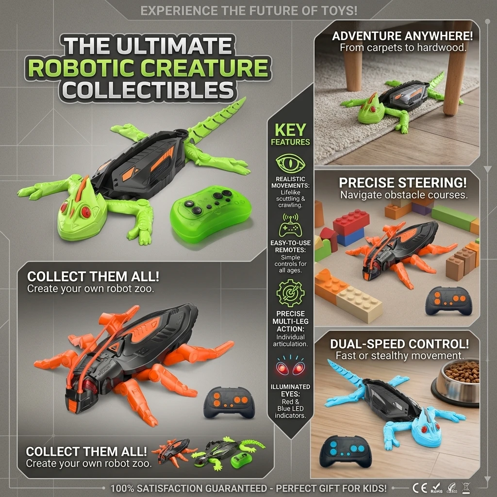Wall Climbing RC Gecko Toy Electric remote control lizard wall climbing car gecko Animal Car Children's Halloween Toys