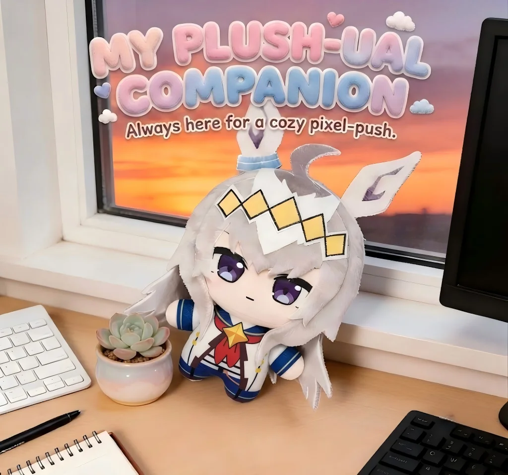 10 cm große Kawaii Uma Musume Plüschtiere, Oguri-Cap Plüsch-Pretty Derby Anime-Puppe, weiches Stofftier, Sammlerfigur, Geschenk für Kinder – Detail 3