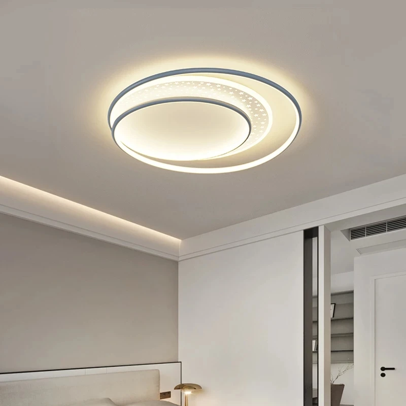 Nordic Kroonluchter Rond Led Plafond Goud Voor Slaapkamer Woonkamer Hotel Plafondverlichting Home Art Decor Glanzende Binnenverlichting