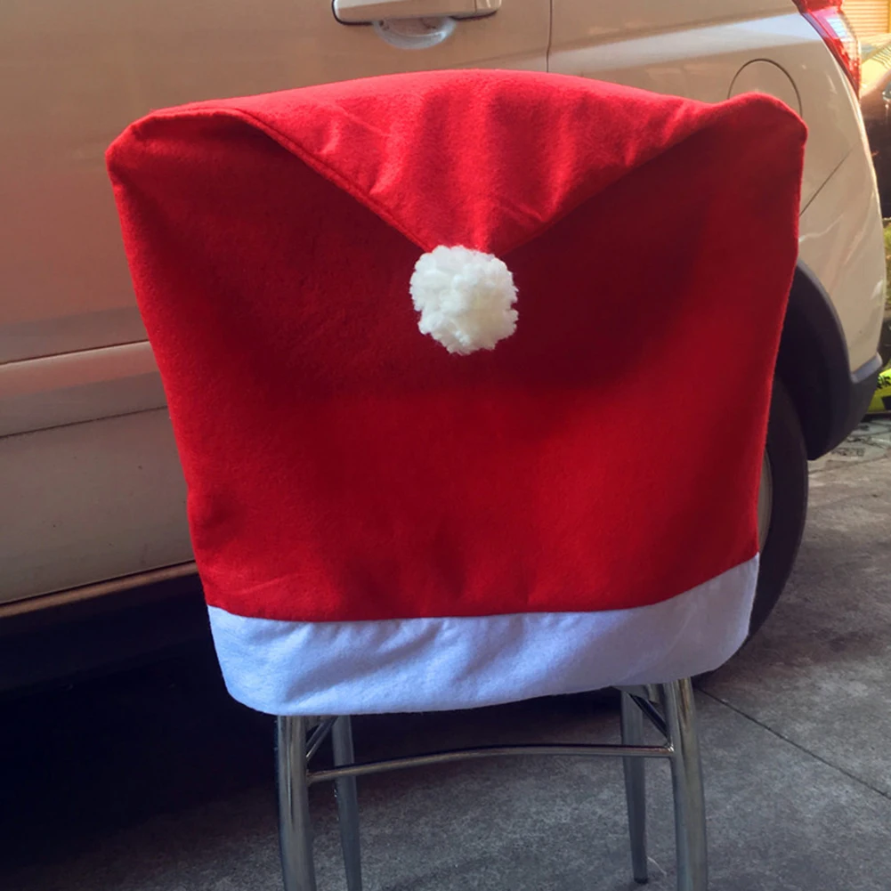 

1-15PCS Santa Hat Chair Cover Christmas Table Decoration Santa Hat Home Decoration Christmas Gifts Holiday Festival Decor