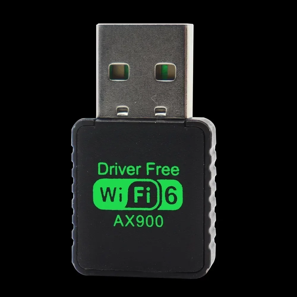 AX900 WIFI 6 USB محول بطاقة الشبكة 2.4G & 5 جيجا هرتز ثنائي النطاق إشارة استقبال دونغل لأجهزة الكمبيوتر المحمول سائق استقبال Wlan اللاسلكي المجاني
