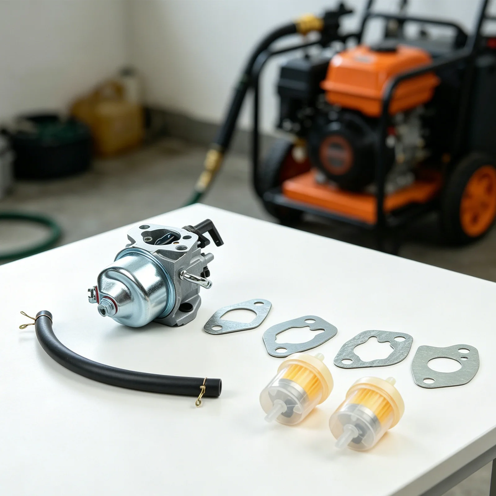 /For /For /HUAYI Carburetor Kit Fit RH265 6.5HP 196CC Engine Replace 1885345-S Pressure Washer Parts