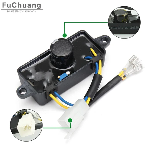 Regulador rectificador de voltaje automático, generador de gasolina chino AVR monofásico de 2KW-3KW, 110x38x35mm