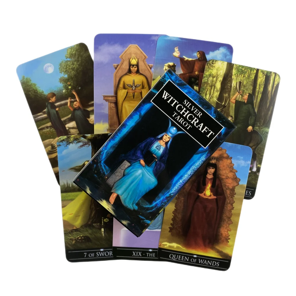 المبيعات الساخنة الفضة السحر التارو أوراكل التارو بطاقة مصير العرافة نبوءة بطاقة الأسرة حفلة لعبة التارو 78 بطاقة سطح السفينة دليل PDF #5