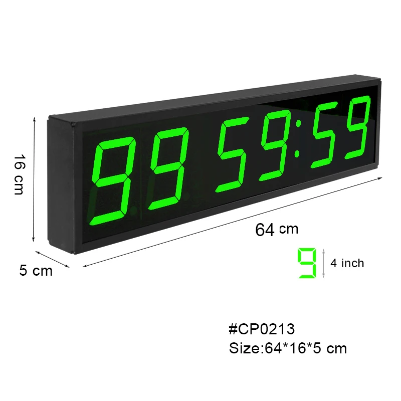 hit productLarge LED Wall Clock CHEETIE CP13B Red Hour/Minute/Second Display Programmable Countdown Stopwatch Timer for School C