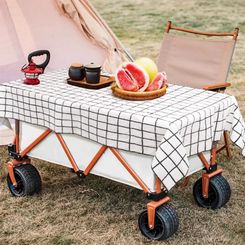 

1pc Outdoor Disposable Tablecloth Rectangular Thick Camping Table Tablecloth Waterproof Oil Proof Ins Wind Picnic Mat