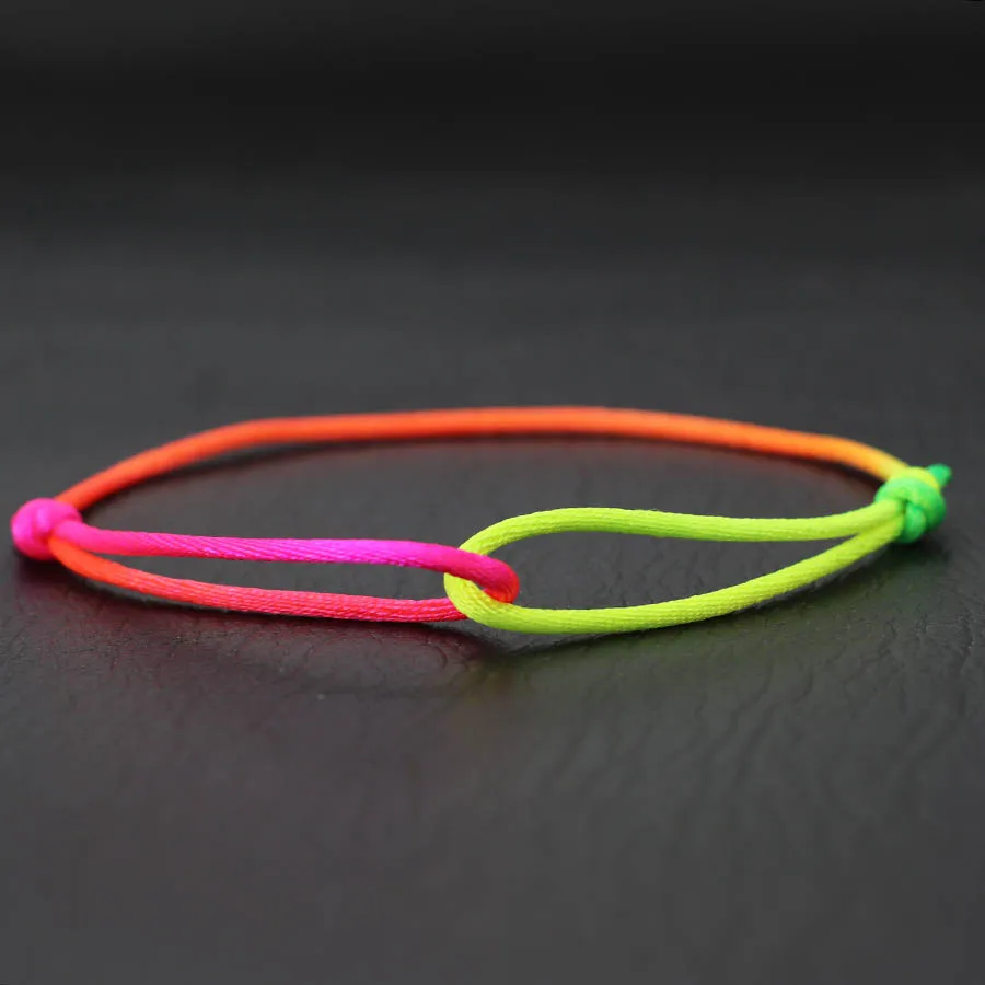 New Simple Style Chinese knotted String Bracelet Men Women Handmade Adjustable Sliding Red Thread Lucky Amulet Braslet Pulseria