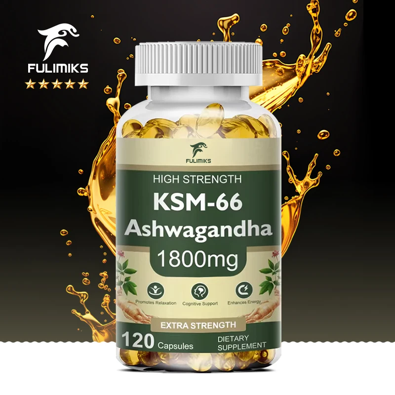 

KSM-66 Organic Ashwagandha Capsules with Zinc | Non-GMO, Vegan | Premium Formula Health Supplement