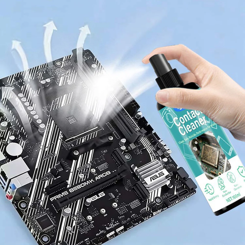 Precision Contact Cleaner - Fast Drying Non-Conductive Electronics Cleaner for Circuit Boards, Safe,Non-Corrosive & Residue-Free
