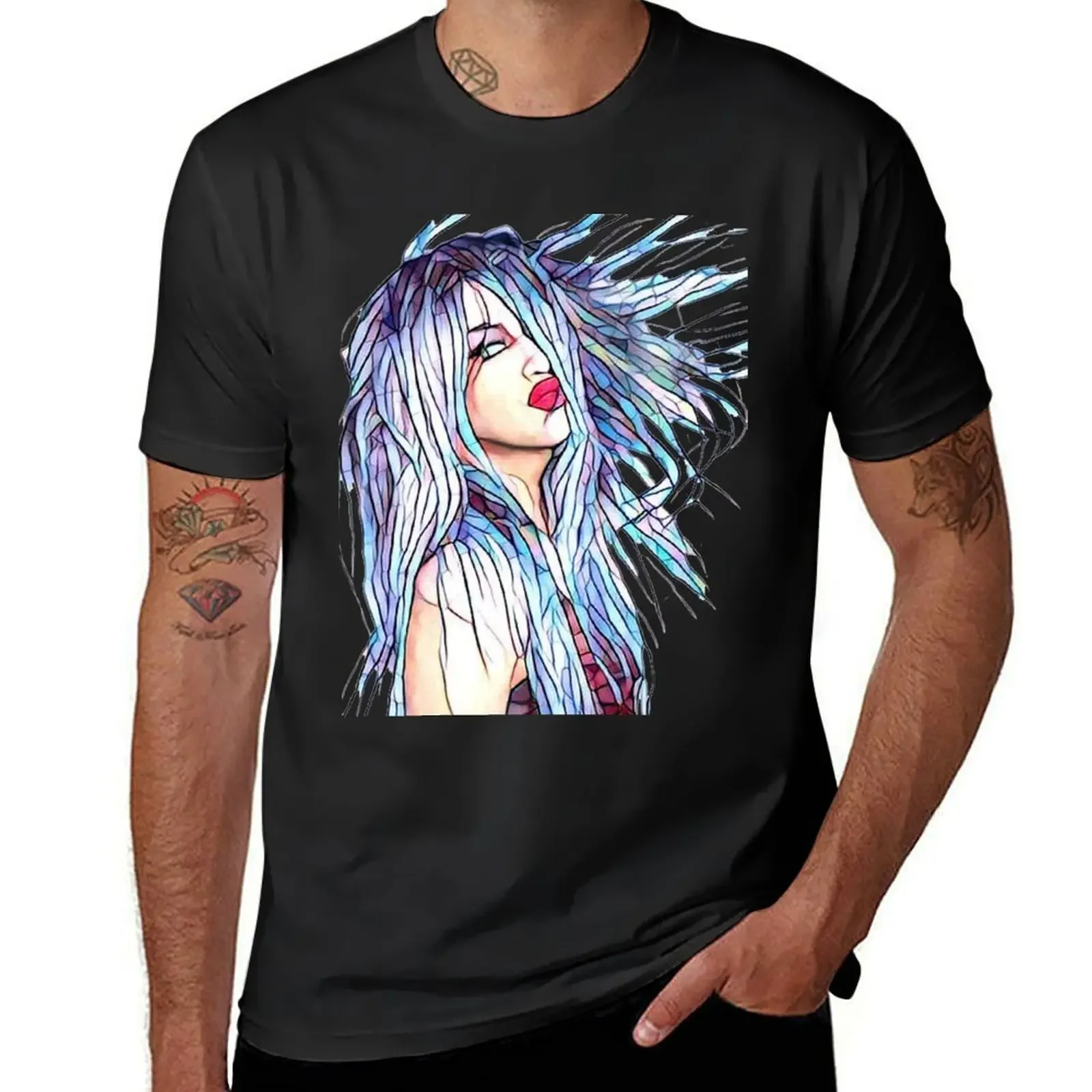 Adore Delano T-Shirt blacks kawaii clothes plain white t shirts men