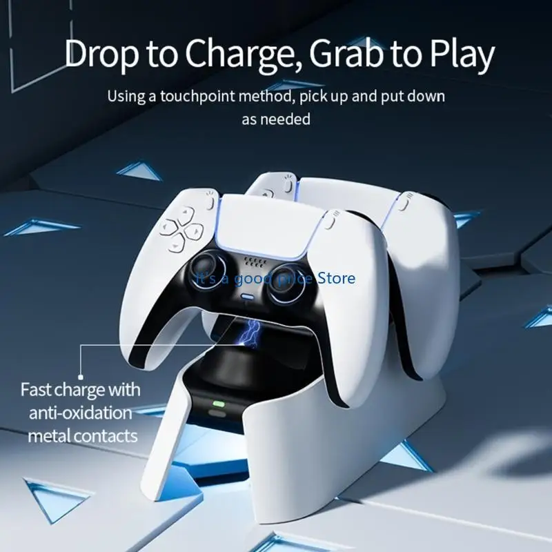 

Game Consoles Chargers Stand Charging Display Dock Station with 2 Port Suitable for P5 Console Controller
