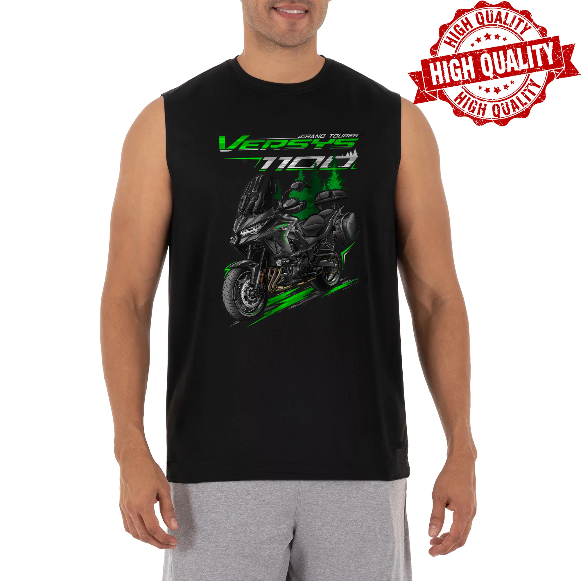 

2025-2026 Models Japanese Versys 1100 Motorcycle Tanktop 100% Cotton O-Neck Casual Mens Tank Tops Sleeveless T-Shirt Streetwear