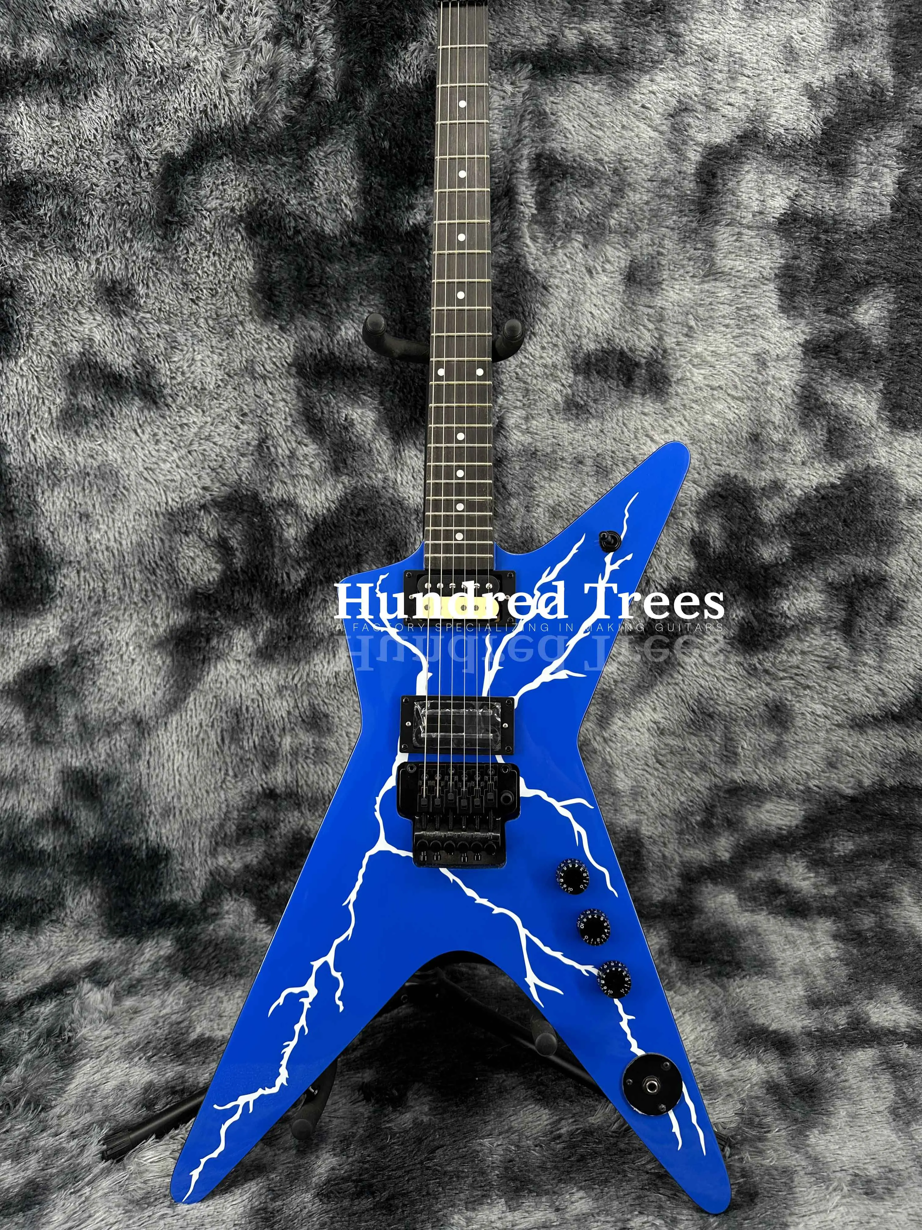 Dimebag Darrell Signature Model Electric Guitar Blue Lightning HH Pickups Free delivery