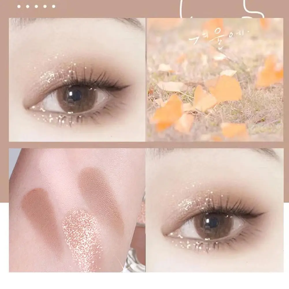 Glückliche vier blättrige Lidschatten-Palette matt und perlmutt farben für lang anhaltendes verträumtes Augen-Make-up h9u2