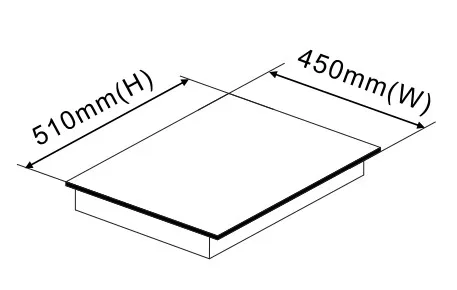 45cm/17.7 inch Electric Stove, 3 Cooking Zones, Induction Hob, Built-in Induction Cooktop