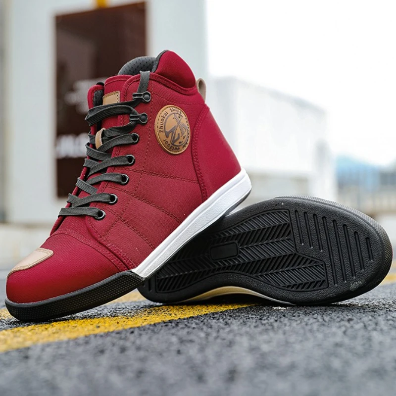 New Arrival Moto Boots Men Motobiker Shoes Motocross Boots Anti Fall Riding Boots for Road Racing Parkour Shoes Knight Equipment