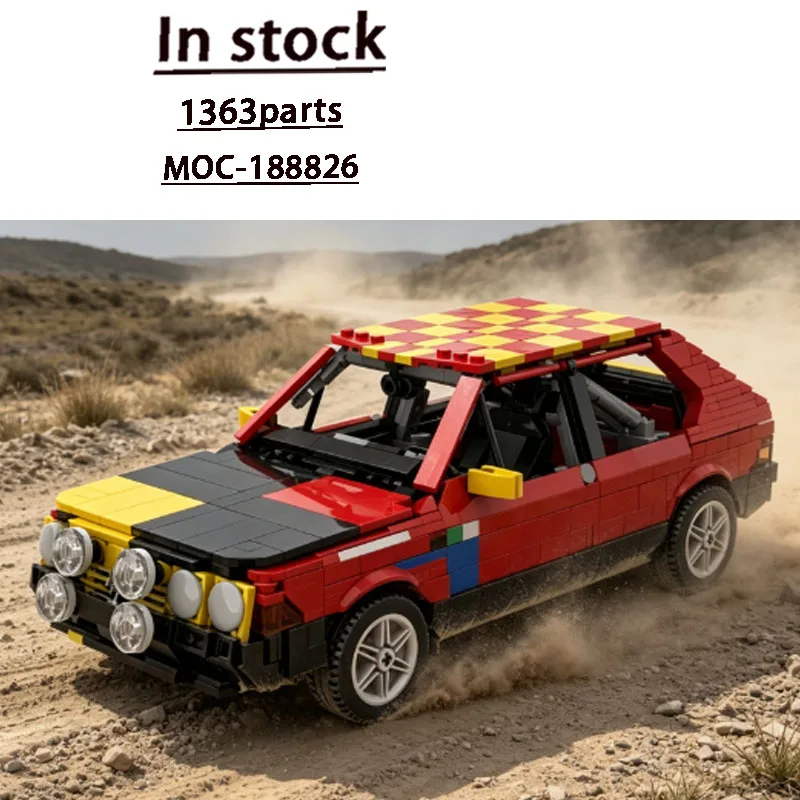 Building Block Model MOC-188826 New City Classic Street Sports Supercar 1363 Parts Birthday New Year Christmas Custom Toy Gift