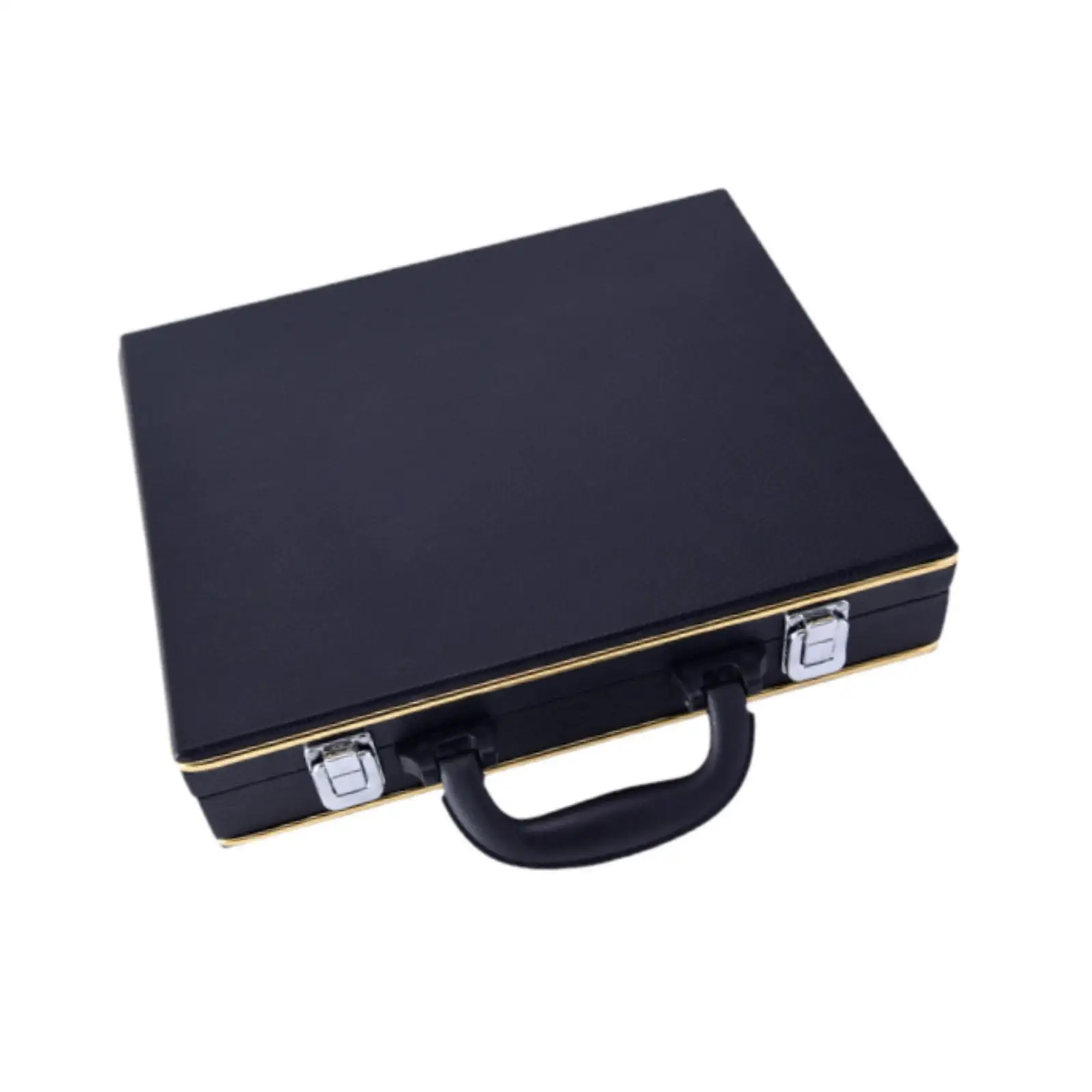 Billiards Accessory Pool Ball Case Stylish Black PU Leather Velvet Lined Storage for Game Room Travel Use