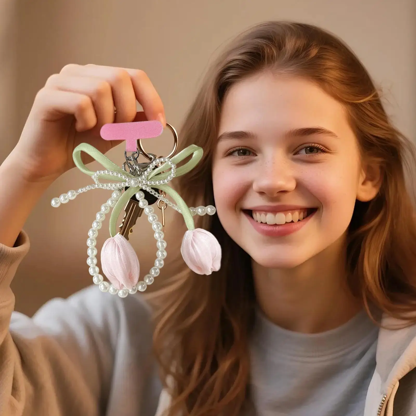 

Phone Charm Women's Keychain Cellphone Tether Tab Cell Phone Pendant For Girls Daily College School Travel Outdoor Birthday