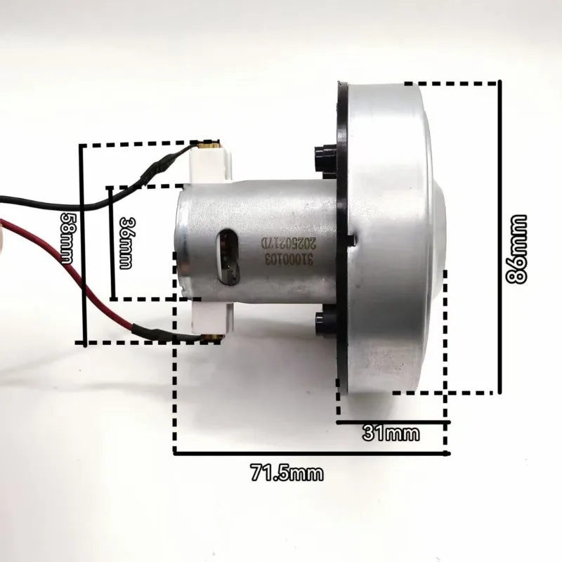 1PCS DC Motor Violent Cleaner Movement 18-20V 120W DC Cleaner Motor RS545 Motor
