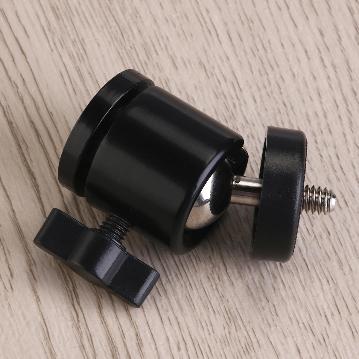 

Mini Tripod Ball Head Black 1 4 Threaded Camera 360 Rotation Heavy Load Stable Smooth Moving Compact Portable Tripod Head