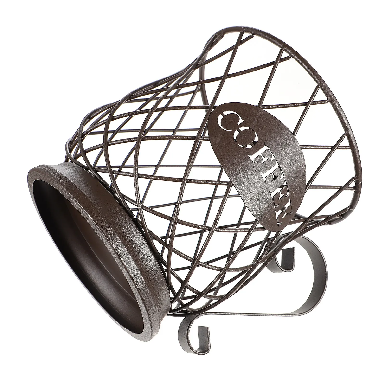 Expandable Coffee Pod Storage Organizer Metal Cup Holder Basket for Capsules Fruits Cookies Coffee Bar Decorative Container Rack