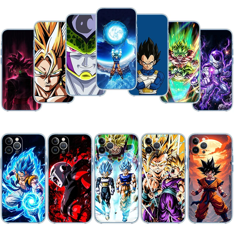 II28 Goku Dragon Ball Transparent Phone Case for Samsung Galaxy A04 A04S A14 A23 A34 A54 M23 M33 M52 M53