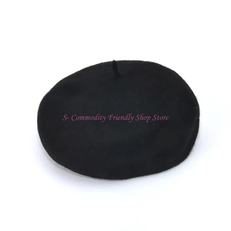 

85AE Baby Girls Vintage Stylish Color Beanie Caps for Baby Gift