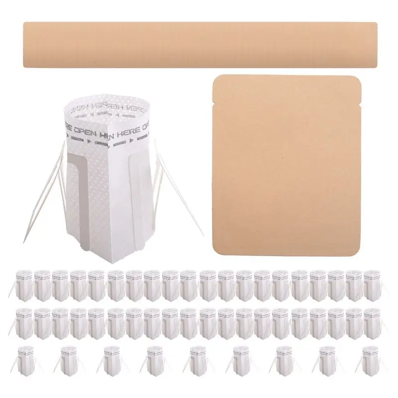 VOFUN-400Pcs Disposable Coffee Filter Bags Drip Portable Hanging Ear Style Paper Home Office Travel Coffee Tools