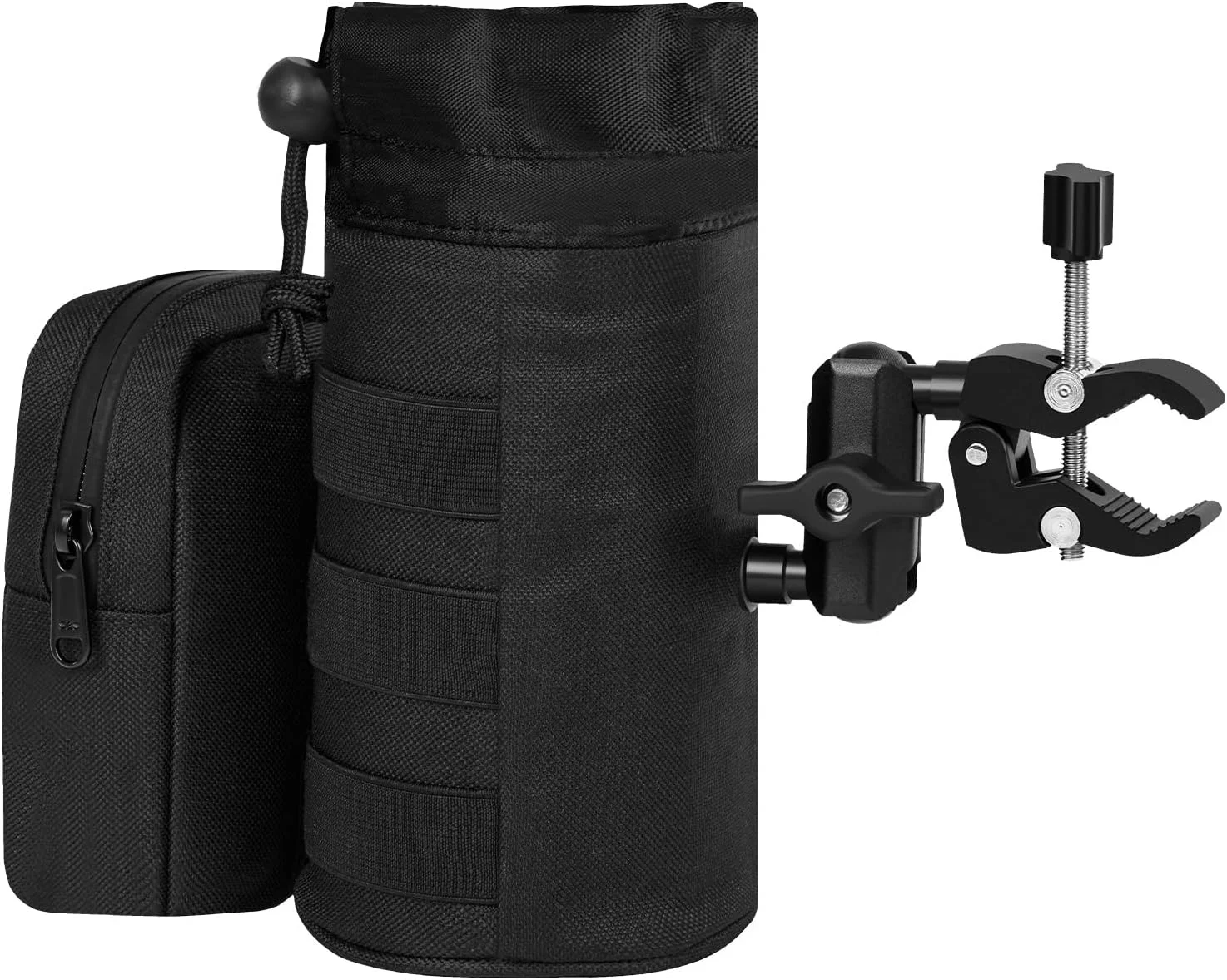 

Подстаканник для мотоцикла ATV, держатель для напитков на мотоцикле с передним карманом подходит для крепления на руль 0,7–1,8 дюйма ﻿