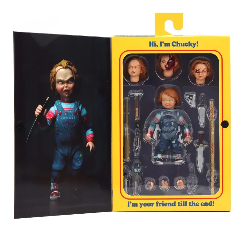 NECA Child's Play 2 Chucky Doll Good Guys Ultimate Action Figure Model Horror Movie Movie Collectible Toy PVC SHF Christmas Gift