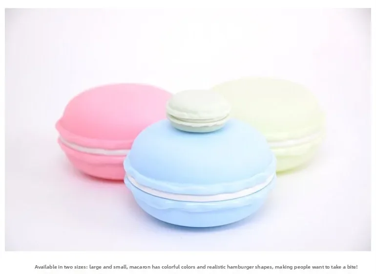 1 Stück Mini Frische Macaron Schmuckbox Tragbare Aufbewahrungsbox für Ringe, Halsketten, Ohrringe Kleine Schmuckbox – Detail 8