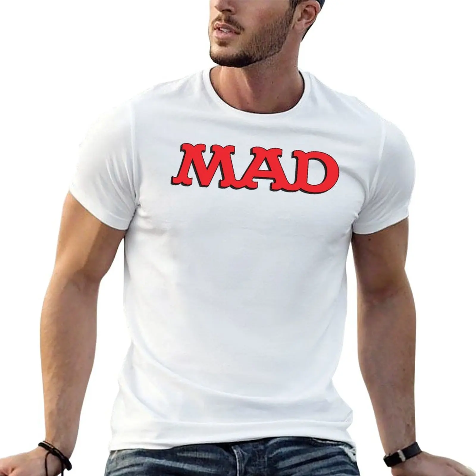 Mad T-Shirt t shirts for man cotton funny man t shirt cotton T-Shirt
