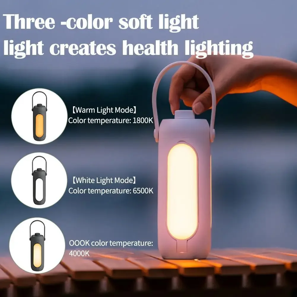 3 Colors Folding Portable Camping Light Tent Lamp USB Charging 10000mAh Lantern Flashlight Outdoor