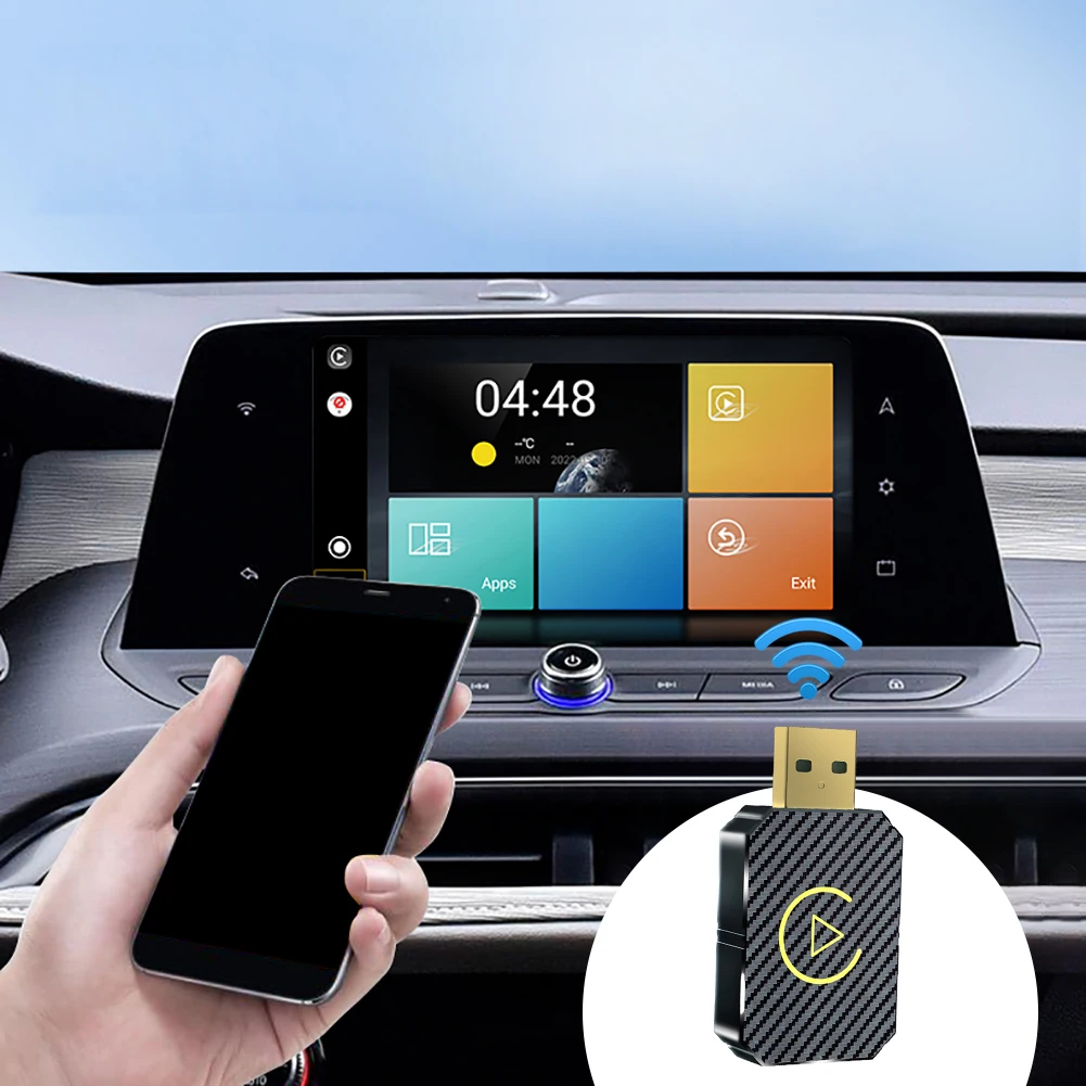 Cableado a inalámbrico Carplay y Android Auto 2 en 1 Dongle Compatible con Bluetooth 5,0 WiFi para OEM con cable Carplay Android Auto Car