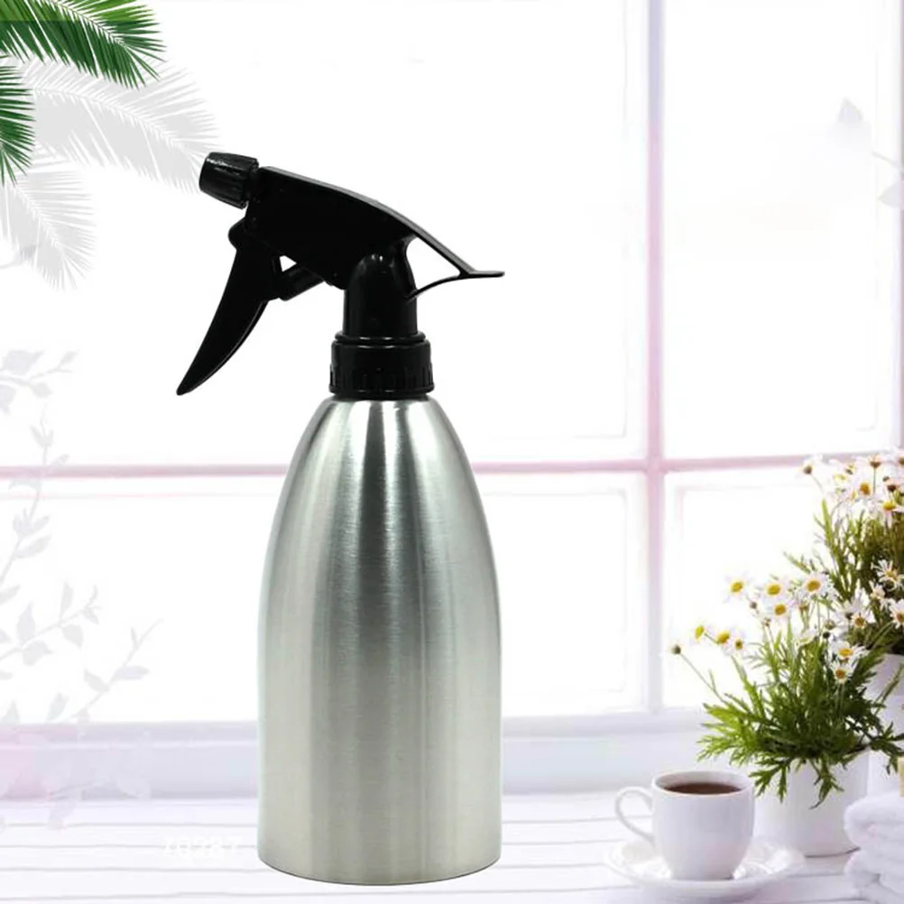 

500Ml Stainless Steel Oil Sprayer Bottle Food Grade Adjustable Nozzle Leakproof Bbq Sauce Dispenser Grilling Salad Cooking