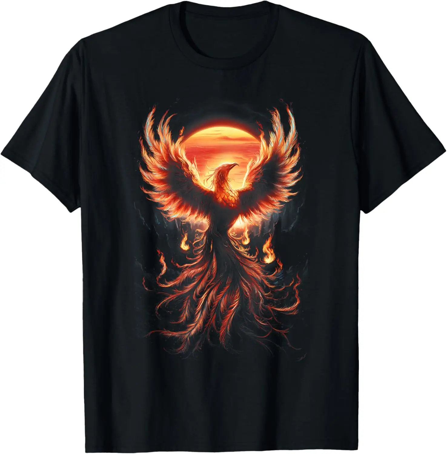 

Fiery Phoenix Rising Graphic Tees for Men Women and Kids T-Shirt