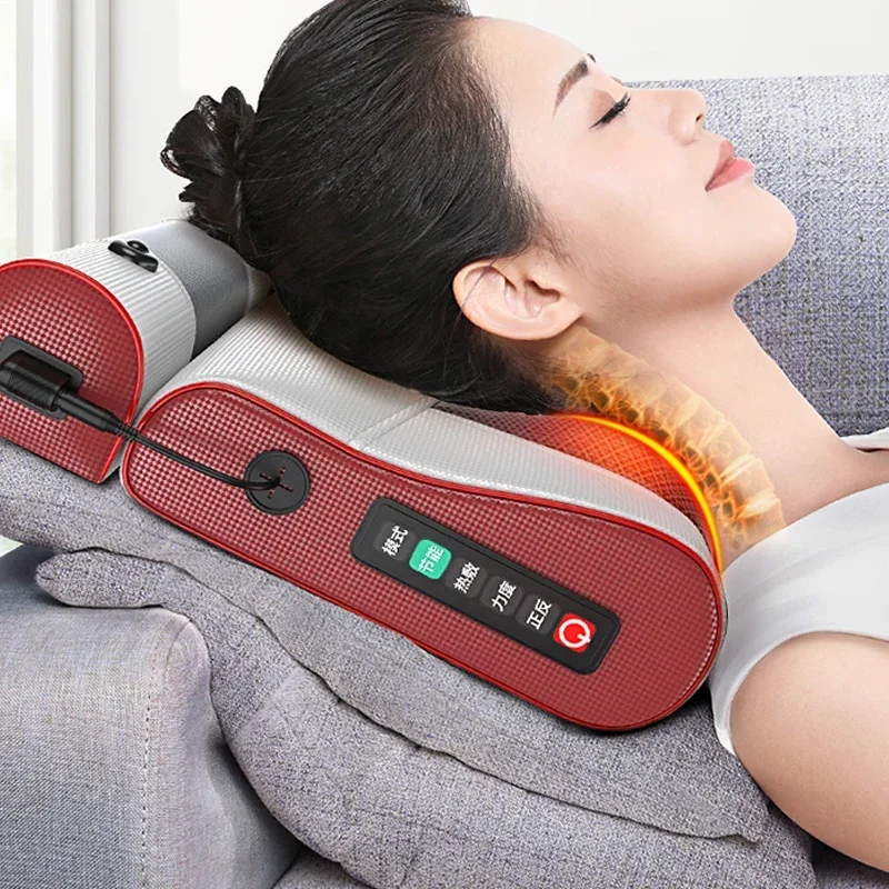 Home Appliances Cervical Vertebra Massager, Neck, Back, Waist, Neck, Shoulder, Neck, Whole Body, Multifunctional Household Pillo