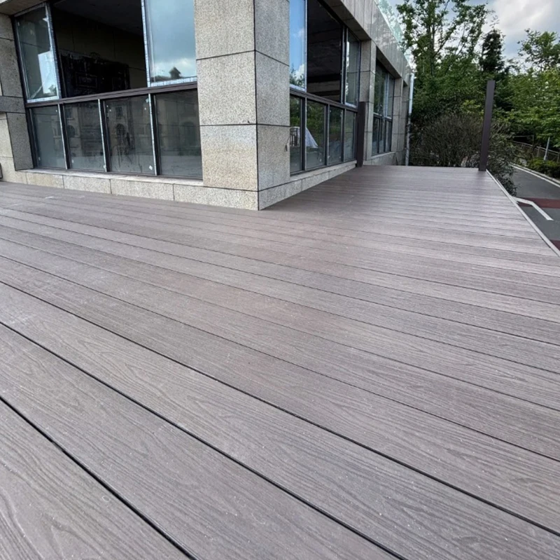 

Modern Design Decking Wood Grain Waterproof Aluminum Polymer Elastic Materials for Garden Hot Sale Outdoor Floor Decking
