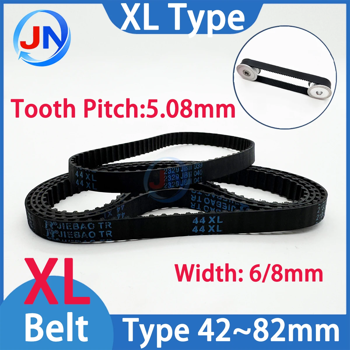 XL Timing Belt Width 6 8mm Type42 44XL 46XL 48XL 50XL 54XL 56XL 60XL 64XL 66XL 68XL 70XL 72XL 74XL 76XL 78XL 80XL 82XL 84XL 86XL