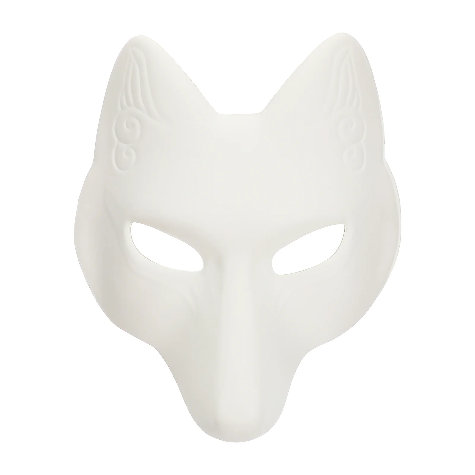 White Fox DIY Mask Paintable Cosplay Supplies Dress Face Unpainted Blank Masquerade Cover Halloween Masks Party Fashion Show