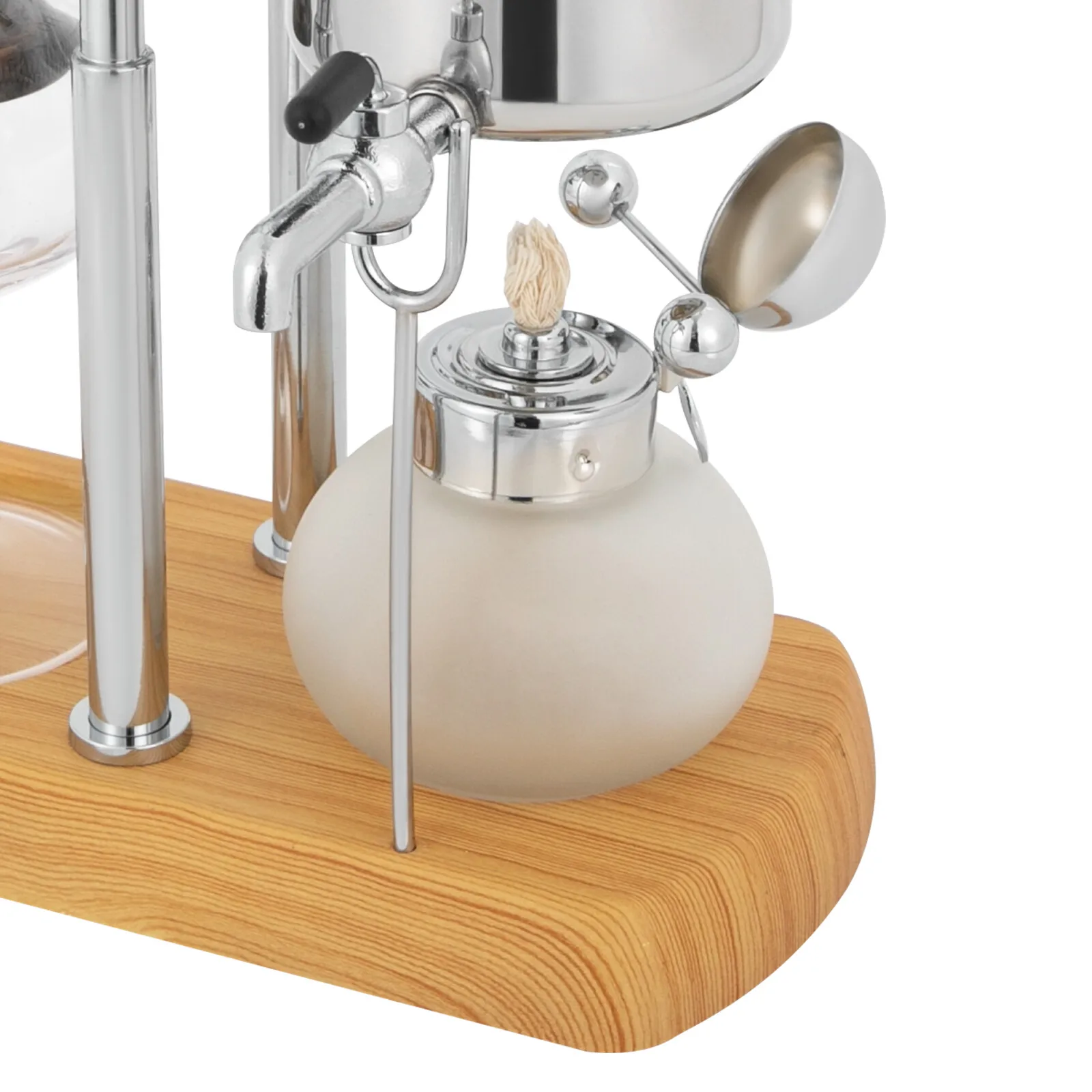 ベルギー/ベルギー王室バランスサイフォンコーヒーメーカー、サイフォンブリューワー、シルバー