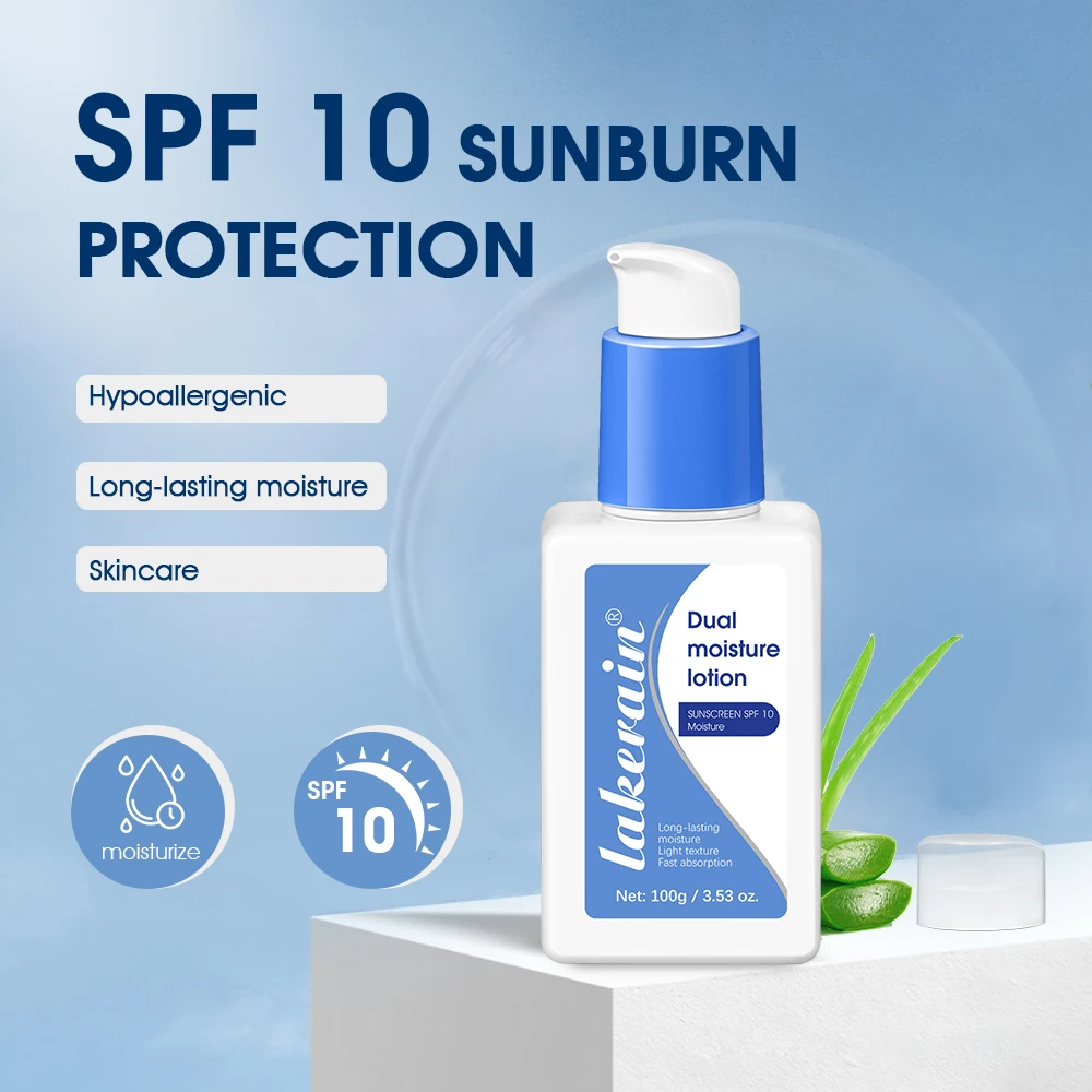 

Face And Body Lotion With SPF 10 Light Texture Rapid Absorption Long Lasting Moisture Fresh Non Greasy Dual Purpose 100ml