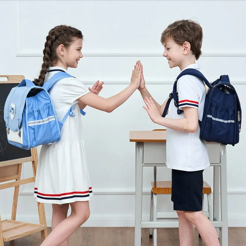 Japonês à prova dwaterproof água crianças sacos de escola para meninas meninos ortopédico primay mochilas princesa mochila infantil