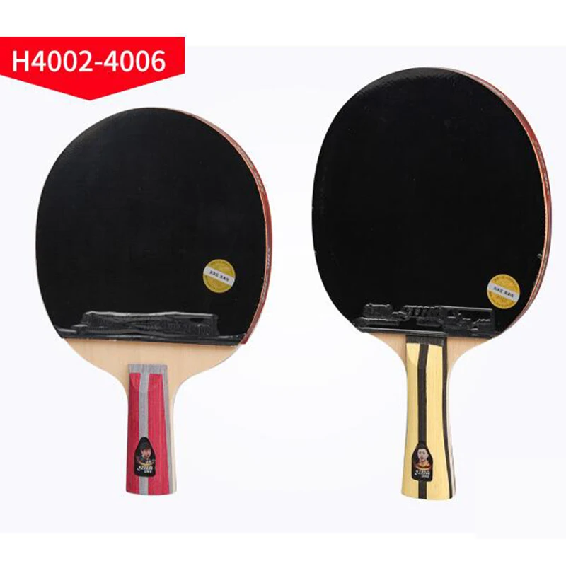 DHS-Table Tennis Finished Racket, 4Stars, H4002, H4006, Fast Attack with Loop, Ping Pong, Pure Wood