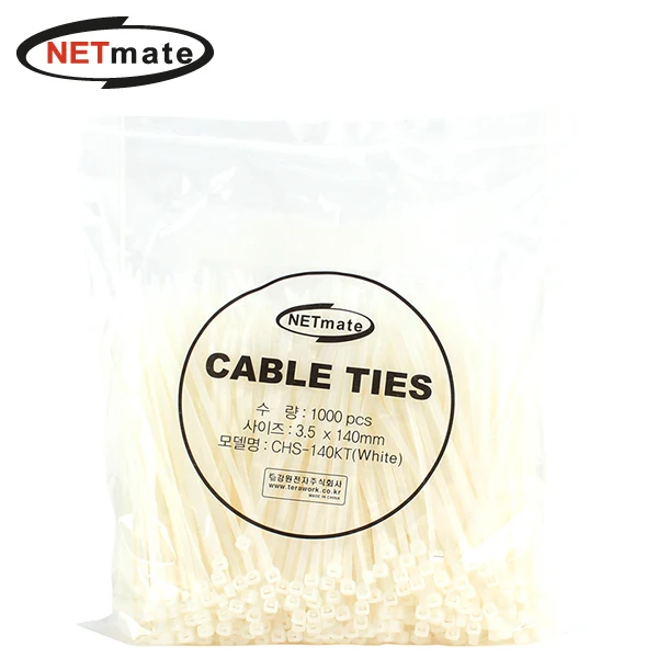 Gangwon CHS-140KT 3.5x140mm Cable Ty (White/1000EA)