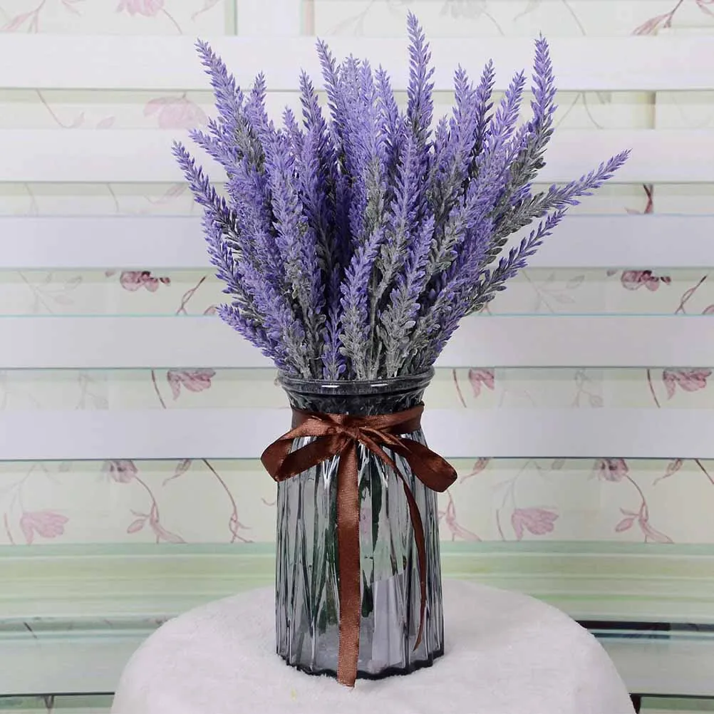

Wedding Decor Simulated Lavender Bouquet Artificial Plants Rural Centerpieces Silk Flowers
